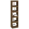 Book Cabinet/Room Divider Brown Oak 15.7"x11.8"x65.4"