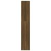 Book Cabinet/Room Divider Brown Oak 15.7"x11.8"x65.4"