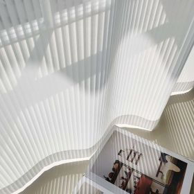 Vertical Blinds Vertical Dream White Curtain (Option: White-150cmx230cm punching)