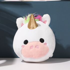 Eye Mask Headrest Two-in-one Pillow Integrated Eye Mask Student Backpack Pendant Key (Option: Unicorn-Other Specifications)