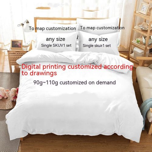 3D Digital Printed Bedding Kit To Customize Bed Sheets And Duvet Covers