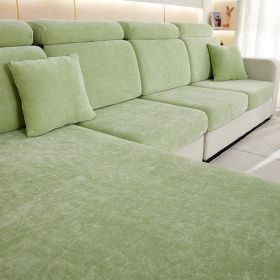 Thickened Chenille Sofa Cover Lazy All-inclusive (Option: Mint Green-Small Three)